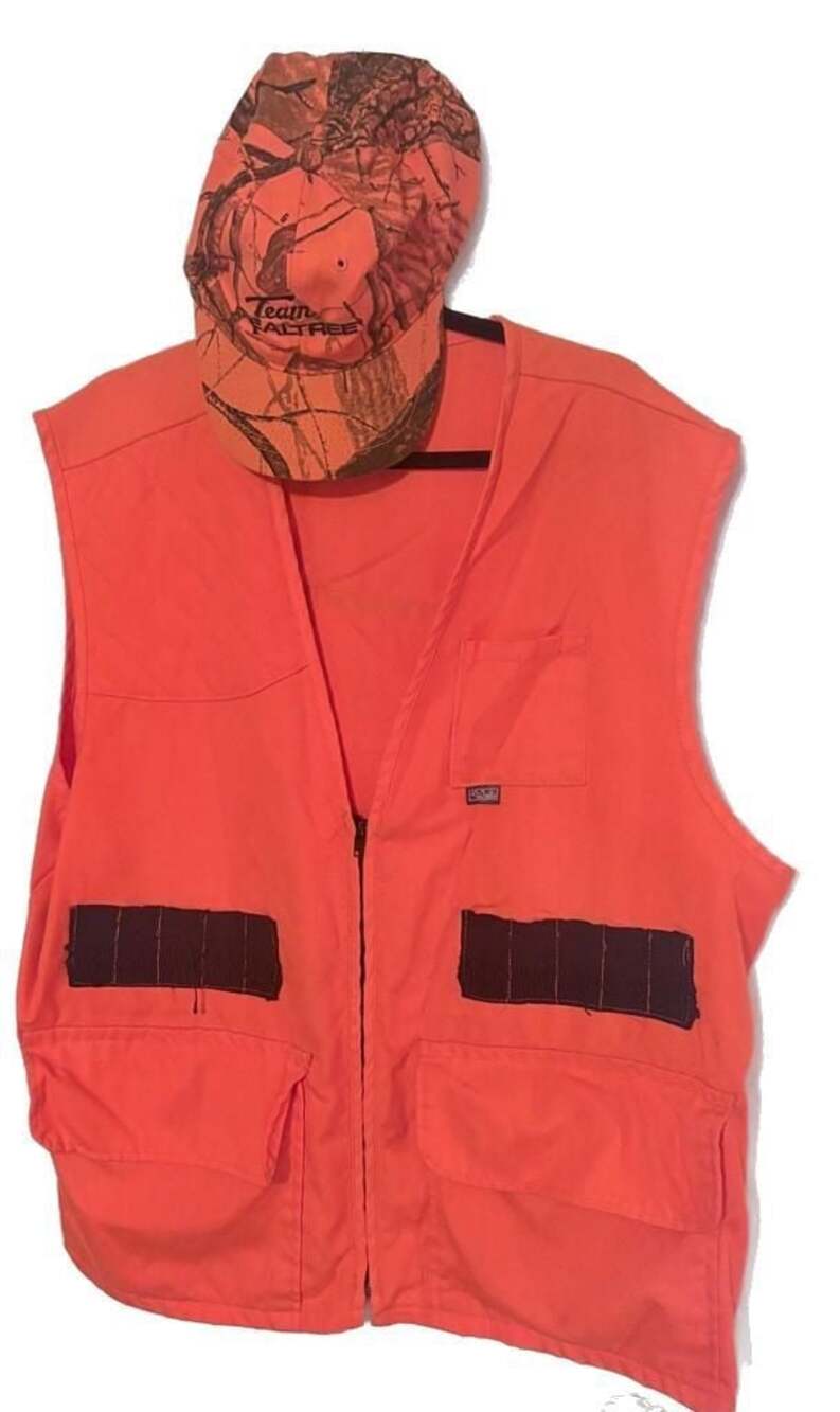 Vintage Walls Safety Orange Hunting Vest XL Regular